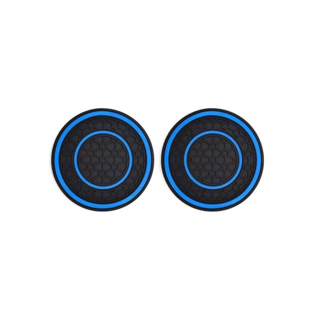 Car Cup Holder Coaster, 2.75 Inch Anti-Slip Shockproof Plastic Insulation Cup Mats Car Coasters Cup Holder Insert Universal Car Accessories Interior 48534963