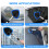 WENJION 5 Pcs Car Window Cleaner Kit, Auto Windscreen Cleaning Tool with 3 Reusable Microfiber Pads, Detachable Handle, Extendable Design, Windshield 7