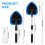WENJION 5 Pcs Car Window Cleaner Kit, Auto Windscreen Cleaning Tool with 3 Reusable Microfiber Pads, Detachable Handle, Extendable Design, Windshield 2