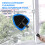 WENJION 5 Pcs Car Window Cleaner Kit, Auto Windscreen Cleaning Tool with 3 Reusable Microfiber Pads, Detachable Handle, Extendable Design, Windshield 6