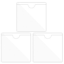 3 Pcs Permit Holder for Car Windscreen,Clear Easy Stick Parking on Organiser Parking Permit Holder,PVC Protector Self-Adhesive Tax Car,Permits Organi
