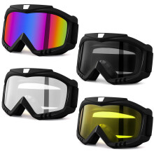 Meng Jiaran 4 Pack Bike Motorcycle Goggles for Riding, Dirt, Ski, ATV, Racing, Windproof Dustproof Dirt Bike Motocross Goggles, Motocross Helmet Wind