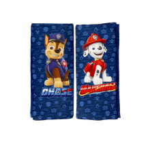 Paw Patrol Set of 2 Blue Mini Pads featuring Chase and Marshall. Ideal for child seat seat belts. Extra Comfortable and Washable, BOY