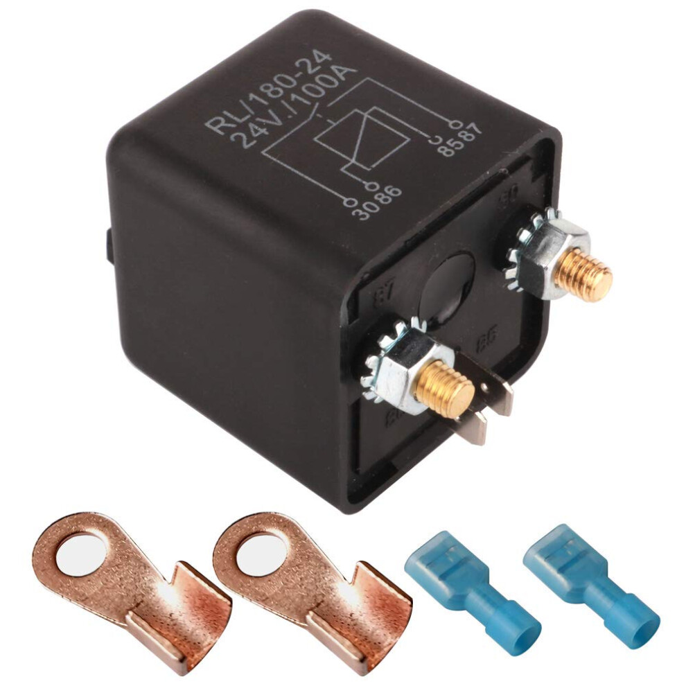 Gebildet Automotive Relays For Car Truck Motor Boat Car Starter - 24V Dc 100 Amp Split Charge Relay Switch With 2 Pin Footprint + 2 Terminal 35665120