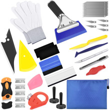 BROTOU Car Window Tint Kit, Professional Vinyl Wrap Tools Window Tint Kit Vehicle Window Tinting Tools Car Glass Protective Film Wrapping Installatio