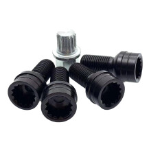 GIONAR 4Pcs Locking Wheel Nuts Set with Remover for Audi A4 A6 VW Bora Golf Jetta Sagitar Magotan Beetle Passat, M14x1.5MM, Replacement Wheel Bolts C
