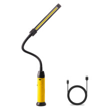Napatyre Rechargeable LED Inspection Lamp with Flexible Gooseneck, Up to 1000 Lumens 3 Modes Magnetic LED Work Light, Inspection Light with Magnetic