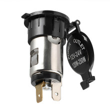 12V-24V 120W Cigarette Lighter Female Socket, Car Cigarette Lighter with Dustproof Cover, Waterproof DC Power Outlet for Car Motorcycle Tractor Truck