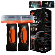 Qifor Glass Cleaner, Qifor Q4 Glass Guard, Automotive Oil Film Cleaning Brush, Oil Film Remover for Car Windshields and Windows, Removes Stubborn Oil
