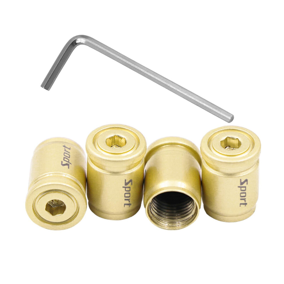 4Pcs Locking Car Tire Valve Stems Caps, Anti-Theft Auto Wheel Valve Stem Covers With O Rubber Seal, Universal Stainless Tyre Air Stems Cover For Cars 91549297