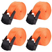 TRIWONDER Cam Buckle Tie Down Straps 4 Pack, 1m x 25mm Heavy Duty Lashing Straps with Quick Release, Adjustable for Truck, Motorcycle, Cargo, Trailer
