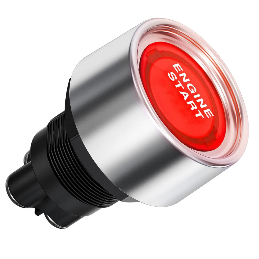 Gebildet Universal Spst 12V-24V/50A Push Start Ignition Switch, Led Car Engine Start Stop Button Momentary Start Switch For Car Truck Boat Rv Atv 80135746