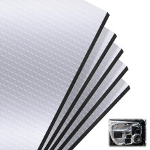 5 Pcs Car Sound Deadening Mat, 25cm x 18cm x 10mm Self Adhesive Sound Deadening Sheets, Van Insulation Mat for Car Hood Ceiling Door Trunk Noise and