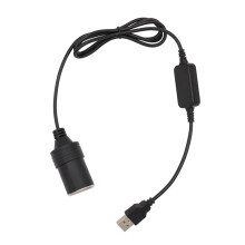 USB to Cigarette Lighter Adapter: 5V USB to 12V Socket Female Converter - Car Cigarette Lighter Splitter, Safe Power Converter for Dash Camera, GPS P