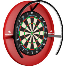 Mission Darts TOR270 Torus 270 Dartboard LED Lighting System with Easy Access Area for Unrestricted Play Sand Blasted Black Sand Blasted Black USB