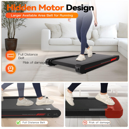Sperax Walking Vibration Pad with APP Vibration and Walking Treadmill with 2