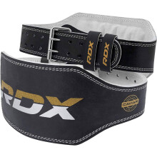 RDX Weight Lifting Belt Gym Fitness Cowhide Leather 6” Padded Lumbar Back Support 10 Adjustable Holes Weightlifting Bodybuilding Powerlifting Squat