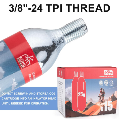 KONG MING CAR CO2 Cartridges with Thread 16g25g CO2 Cartridges with Thread 2