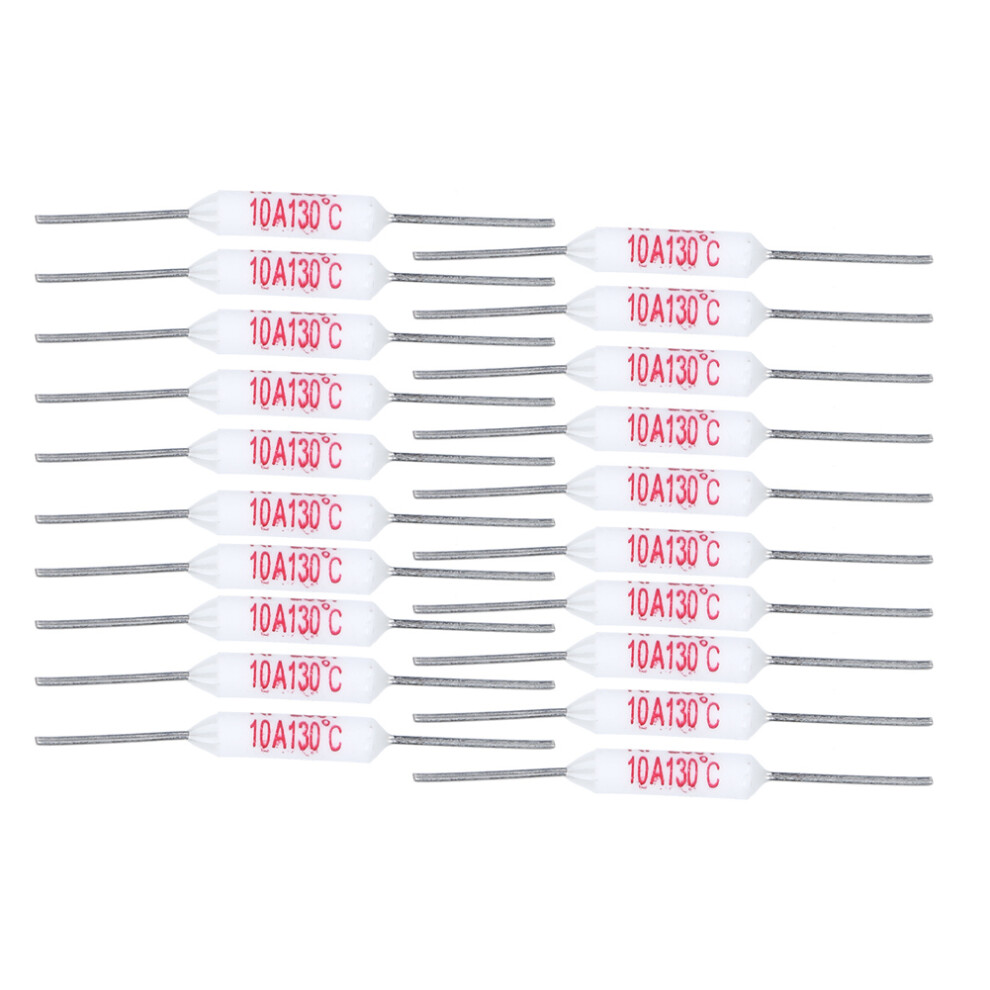 Thermal Fuse Overheating Protection Element Rated Voltage 250V Rated Current 10A Cutoff Temperature 184 Celsius Ceramic Metal Plastic Fast Fusing 9358999962665