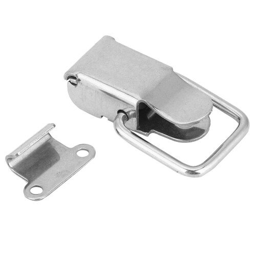 Toggle Latch Catch for Cabinet And Toolboxes, Spring Loaded Toggle Latch with Mounting Screws, Spring Toggle Lock Stainless Steel Hardware Fastener 1