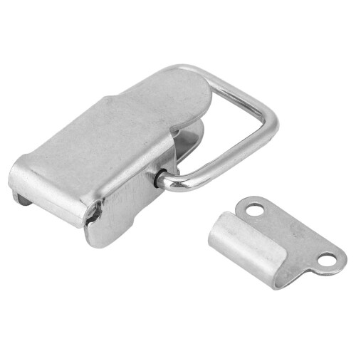 Toggle Latch Catch for Cabinet And Toolboxes, Spring Loaded Toggle Latch with Mounting Screws, Spring Toggle Lock Stainless Steel Hardware Fastener 2
