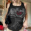 Αμάνικο Crop Top για Γυναικεία, Γραφικό Στάμπα Tank Γοτθικό Στυλ Λεπτό Εφαρμοστό Crop Top 4