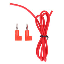 Multimeter-Messleitungen, robuste Silikonkabel, lötfrei, Bananenstecker (Stecker auf Stecker), 32 A, 1000 V, isolierte Staubschutzkappen für