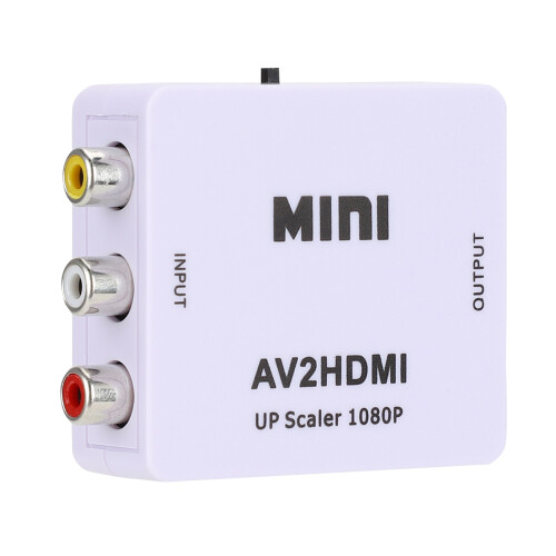 Μετατροπέας RCA σε HDMI1080P Mini AV σε HDMI Προσαρμογέας βίντεο ήχου Composite Είσοδος με 2