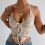 Γυναικείο Crop Top με Κεράσι Στάμπα, Αμάνικο, Καλοκαιρινό Cami Top, Στενή Γραμμή, Χωρίς 1