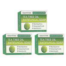 (3pcs)Tea-Tree Oil Antifungal Soap Antifungal Treatments for Face Body Acnes Athlete's Foot Tinea Folliculitis