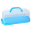 Bread Storage Container with Handle for Kitchen Countertop Travel Picnic Blue One Size 1