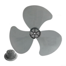 16 Inch Pedestal Fan Replacement Blade 3 Leaf Design Low Noise Temp Resistant Easy Clean Black