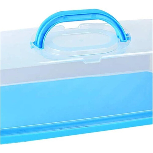 Bread Storage Container with Handle Keeps Bread Fresh Plastic Rectangular Loaf Cake Storage Box 1