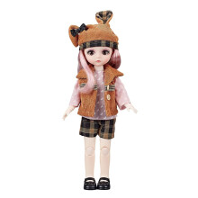 Bambola snodabile con splendidi vestiti, bambola BJD anime da 30 cm (12 pollici), bambola BJD intelligente con posa realistica, set completo di