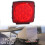 LED Trailer Lights Waterproof Submersible Multifunctional Rectangular Trailer Tail Light Stop Turn Running Lights License Plate Illumination DOT 4