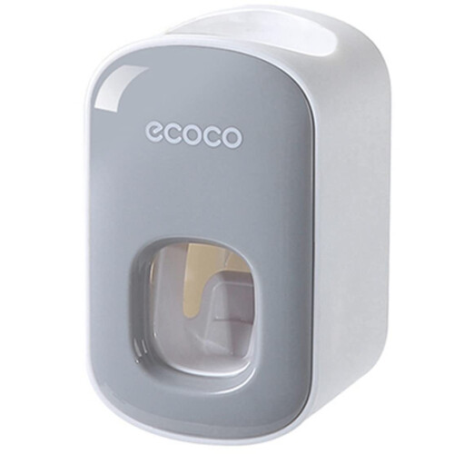 Automatic Toothpaste Dispenser Wall Mounted Hands  Mess  for Kids and Adults Bathroom Grey