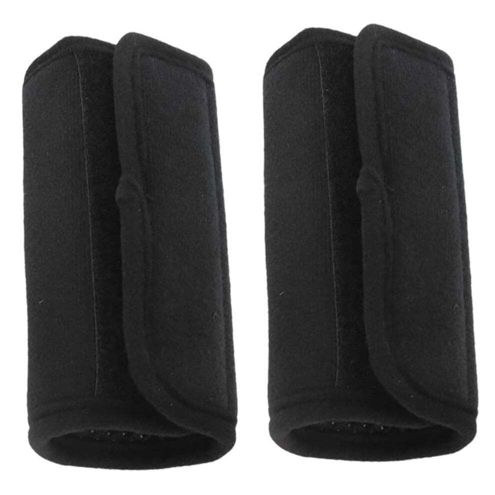 Black Nonslip Cane Handle Grip Pads With Pressure Relief Cushion For Elderly Walkers And Wheelchairs