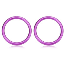 Anneaux de jonction métalliques, maillons pour chaînes et bijoux, anneaux de jonction sans soudure en aluminium aéronautique, bords lisses et