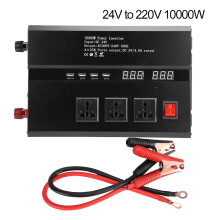 Convertitore di potenza per uso automobilistico, inverter da CC a CA con display a LED, protezione da surriscaldamento, protezione da cortocircuito,