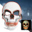 Μάσκες με λάμψη LED, τρομακτική μάσκα για το Halloween, φωτιζόμενη μάσκα, ρυθμιζόμενο 3