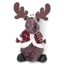 Gnomo di Natale in peluche, statuetta in piedi con gambe telescopiche, simpatiche decorazioni natalizie, atmosfera festiva, regalo perfetto, gambe