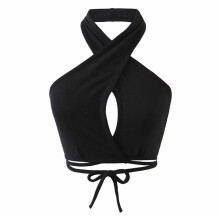 Barr Bearr do Mhná, Barr Halter Gan Droim, Imeall Neamhshiméadrach, Barr Camisole Caolfheistithe, Camisole Gan Droim le Muineál Halter agus