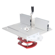 Router Lift Base Woodworking Tool Universal Router Lifting System Compatible with 64mm to 66mm Motors Sturdy Aluminum Alloy Design Efficient Manual