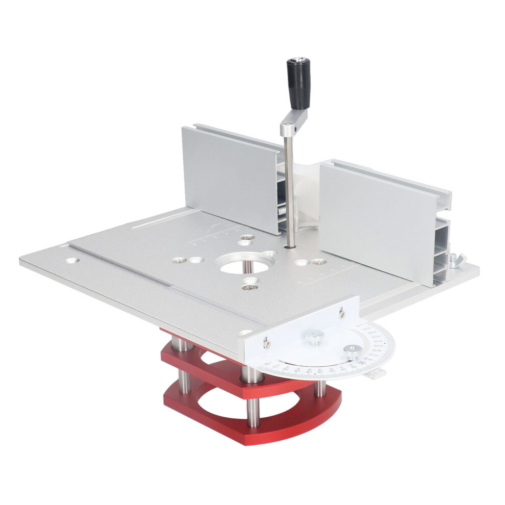 Router Lift Base Woodworking Tool Universal Router Lifting System Compatible With 64Mm To 66Mm Motors Sturdy Aluminum Alloy Design Efficient Manual 9358999977737
