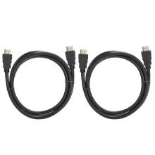 Højhastigheds-HDMI-kabel med Ethernet, forgyldt han-til-han, til PC, PS4 og Xbox. Ultrahurtig HDMI-kabel understøtter 3D-teknologi, lydretur, Full