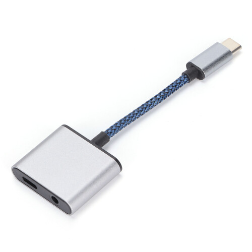 Προσαρμογέας υποδοχής ακουστικών 2 σε 1 USB C σε 3,5 χιλιοστά, υψηλής απόδοσης διπλής