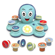 Krabbelndes Krabben-Babyspielzeug, interaktives Spielzeug für die Bauchlage mit Musik und LED-Lichtern, Hindernisvermeidungssensor, ungiftiges,