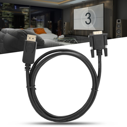 Καλώδιο DisplayPort σε DVI με επιχρυσωμένο σύνδεσμο, καλώδιο μετάδοσης δεδομένων υψηλής 1