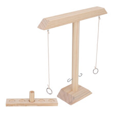 Holz-Haken- und Ring-Tischspiel für Erwachsene & Kinder, Spaß für Zuhause