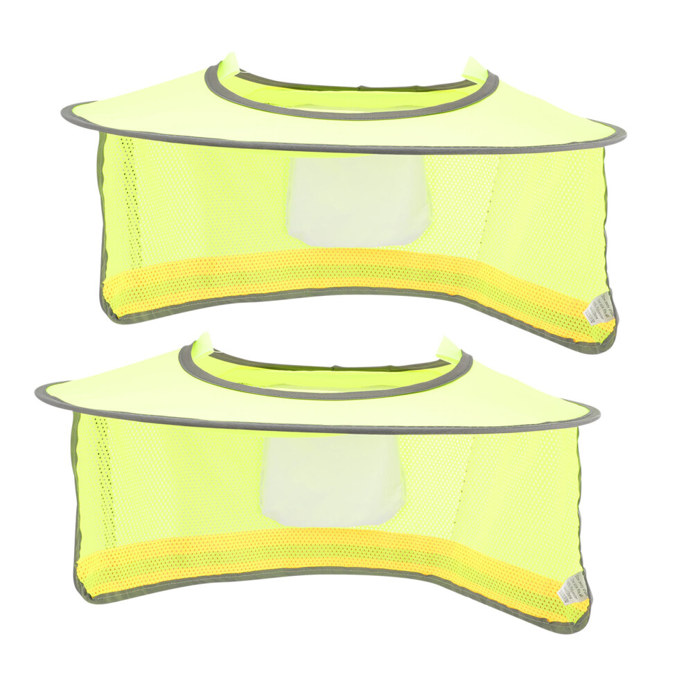 10Pcs Construction Hard Hat Visor Light Green Sun Shade Accessories 3621985770640